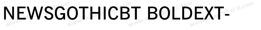 NEWSGOTHICBT BOLDEXT字体转换